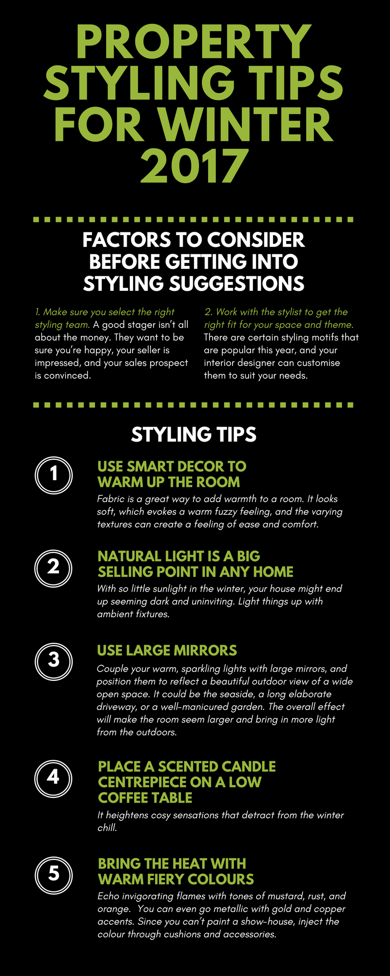 Property styling tips for Winter