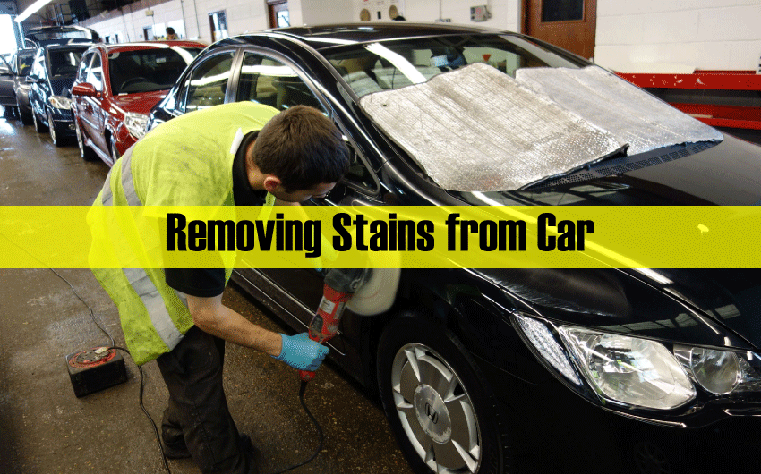 Removing-Stains-from-Car