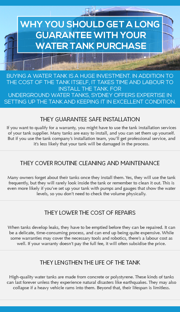 WHY YOU SHOULD GET A LONG GUARANTEE WITH YOUR WATER TANK PURCHASE