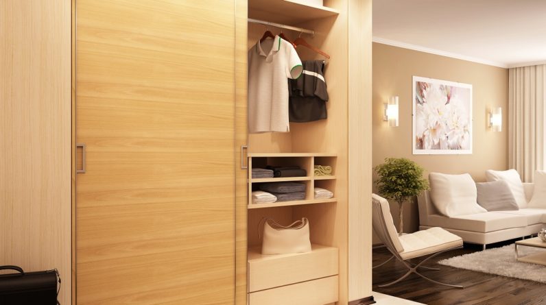 Modern Sliding wardrobe in living room